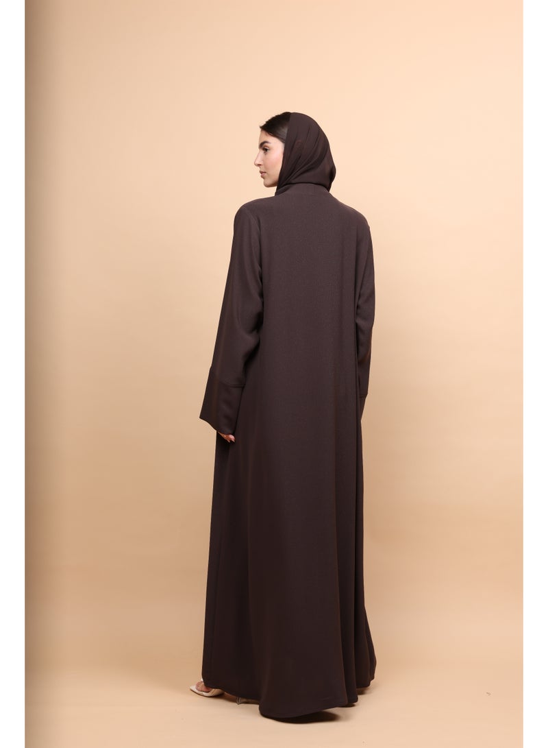 IKKXA Sovereign Bronze-Brown Abaya - Image 4